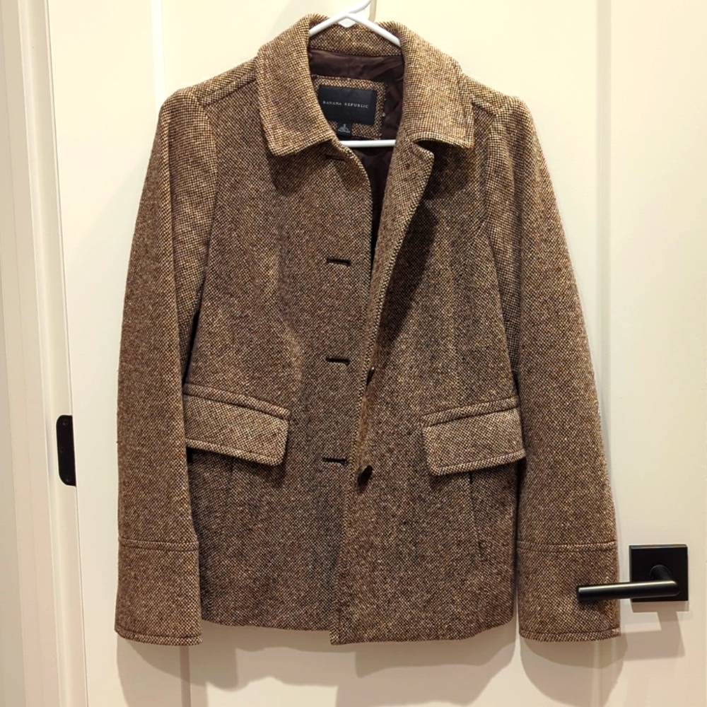 Small Wool banana republic coat